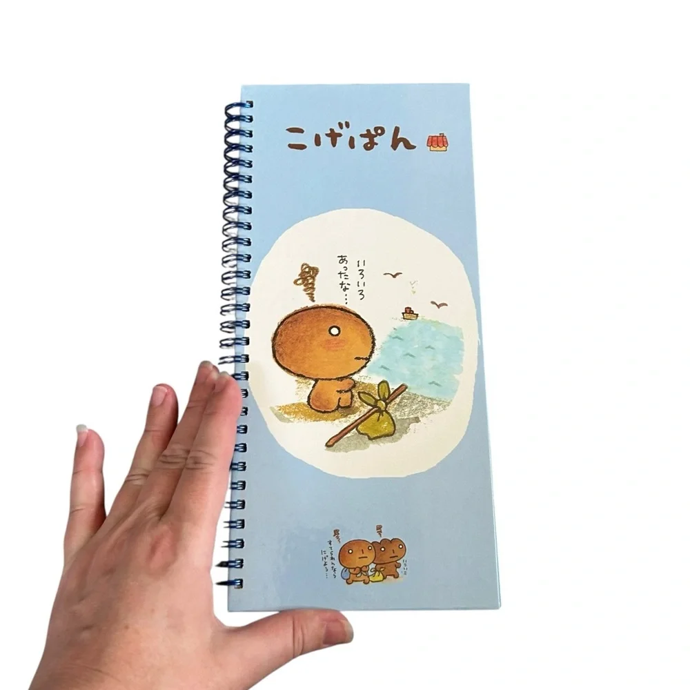 Vintage Y2K Kogepan Long Spiral Notebook Cute Japanese Stationary Kawaii NWT